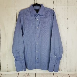 Banana Republic Button Down Sz 16 - 16 1/2 L Blue